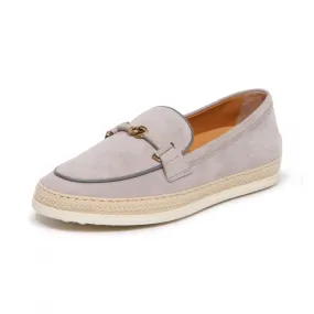 9547AZ MOCASSINO DONNA TOD'S WOMAN SUEDE/RAFIA WOMAN SHOES