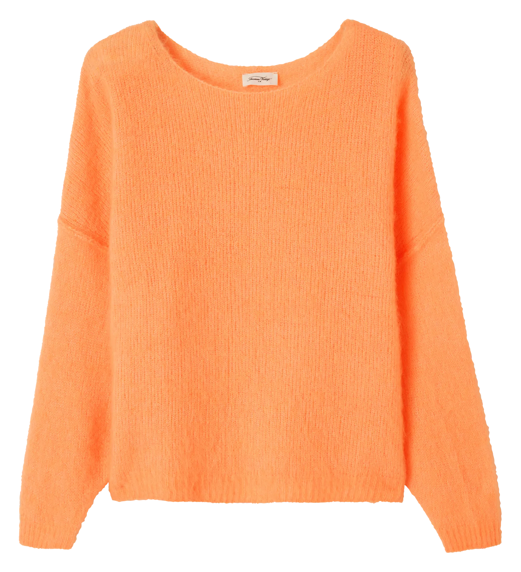  AMERICAN VINTAGE   YANBAY - Maglione con collo a barchetta in alpaca e lana | Arancione