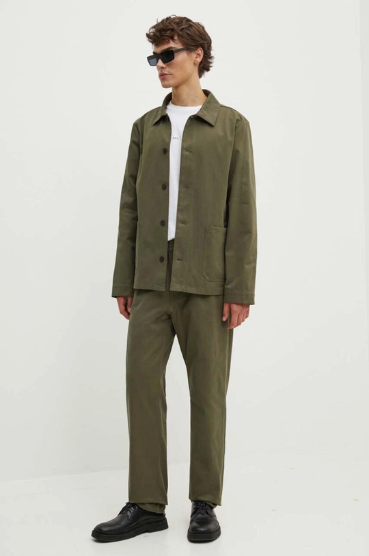 A.P.C. t-shirt in cotone t-shirt boxy micro logo GOTS