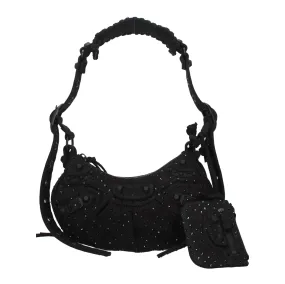Balenciaga Borse a Spalla Le cagole xs Donna Tessuto Nero