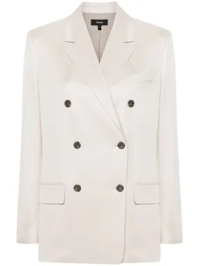 Blazer doppiopetto con revers a lancia