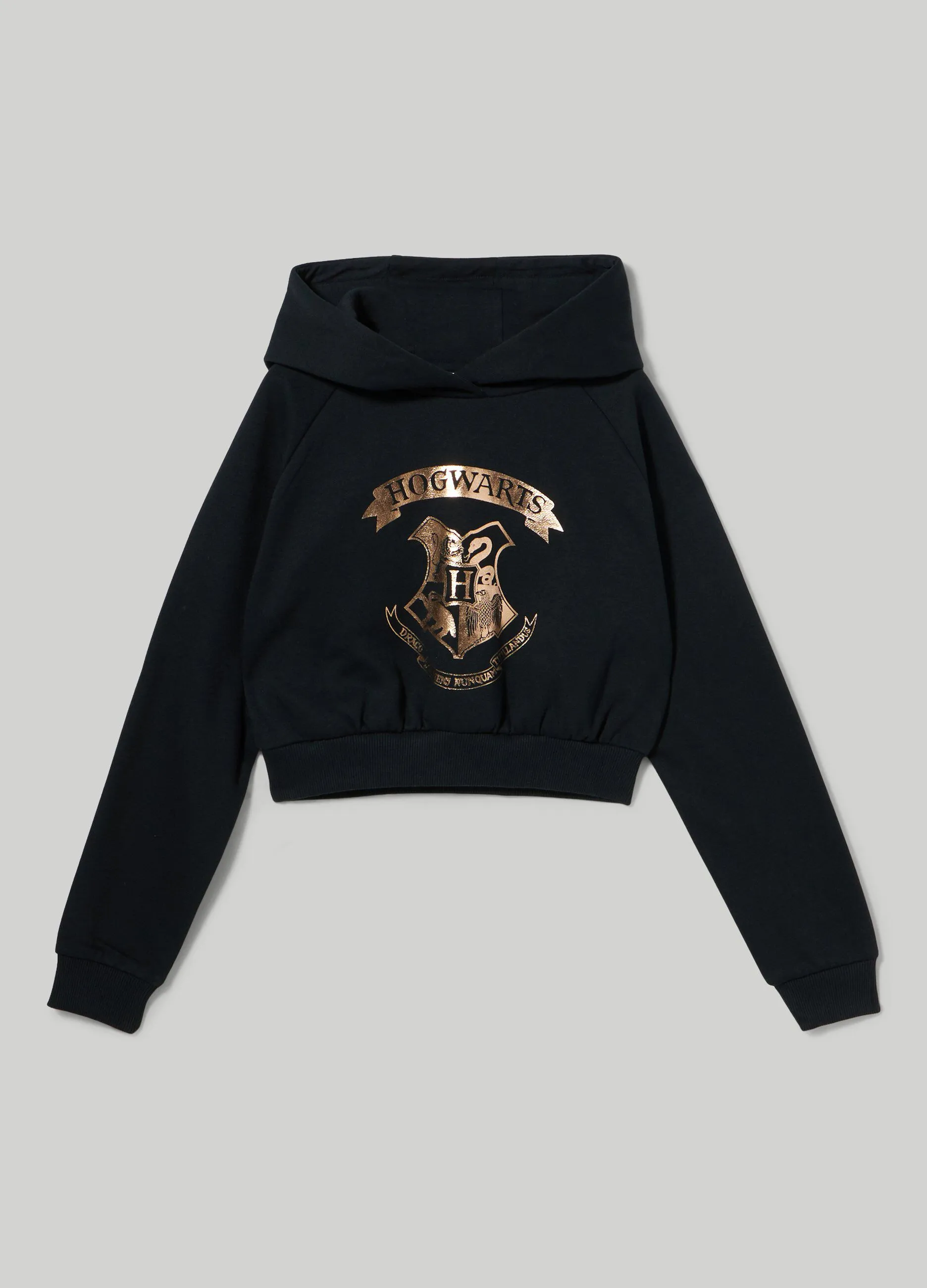 BLUKIDS  Felpa di cotone garzato con cappuccio ragazza