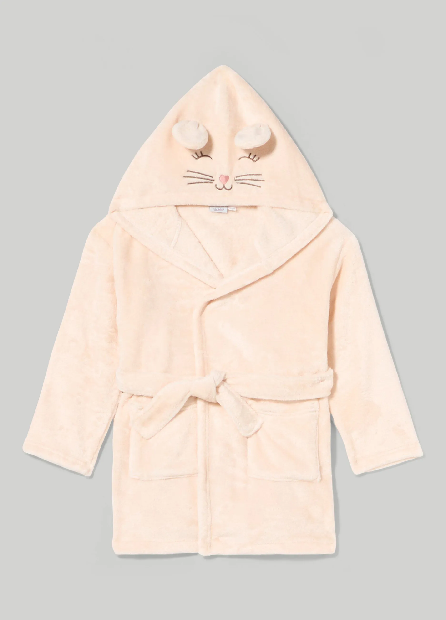 BLUKIDS  Vestaglia in pile con cappuccio bambina