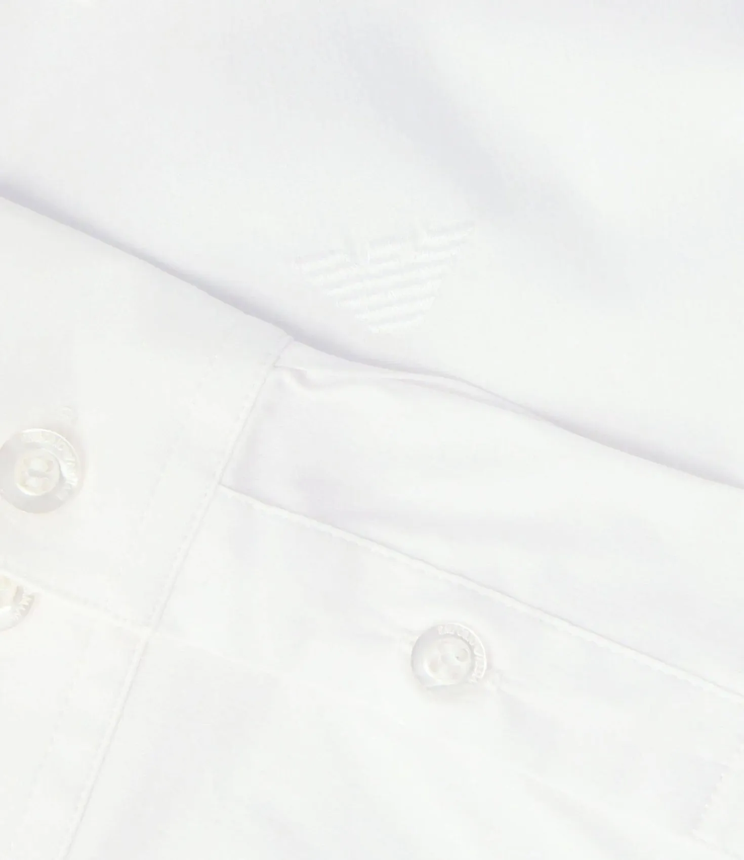 Camicia con logo ricamato Armani P/E 2024