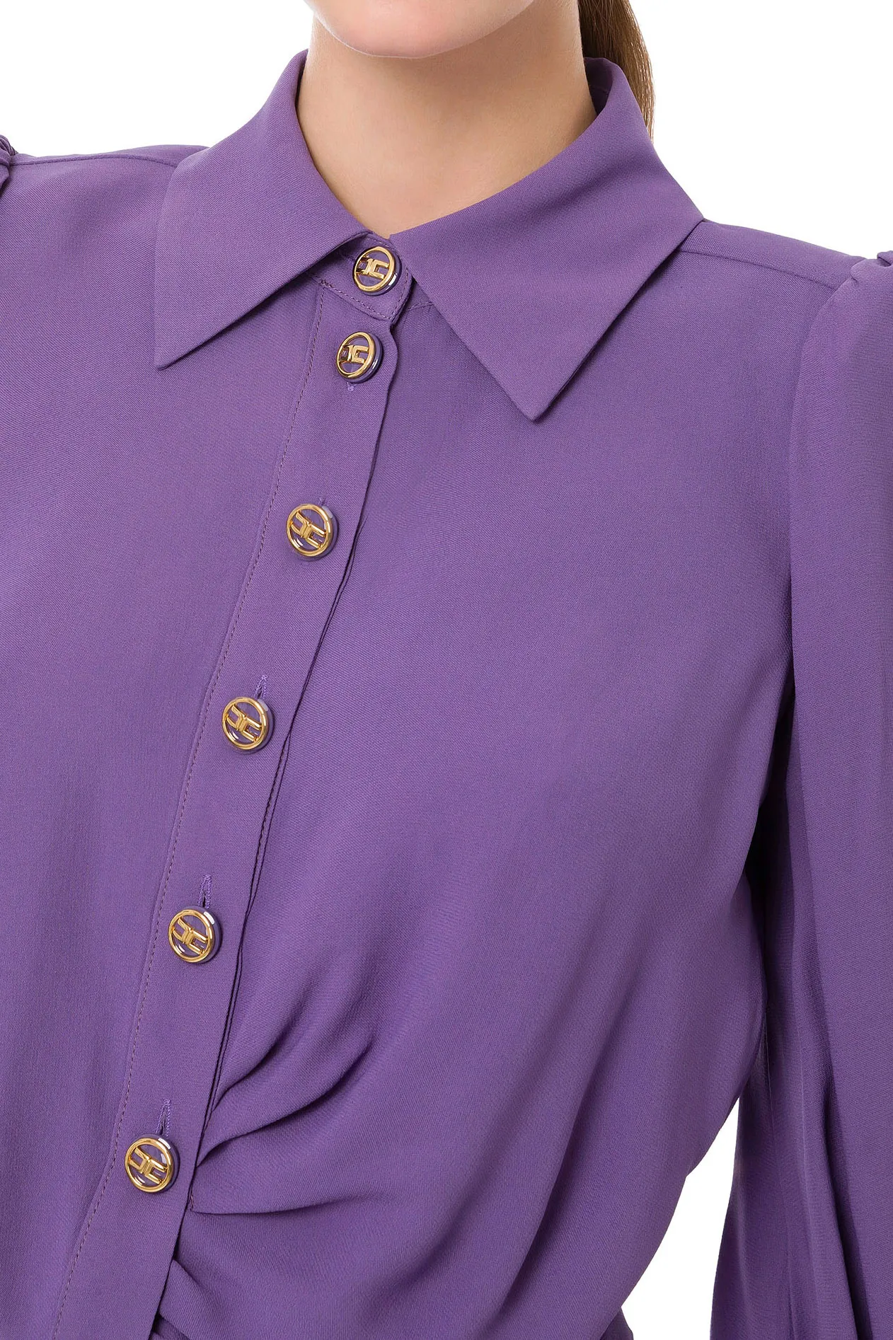 Camicia corta con motivo nodo