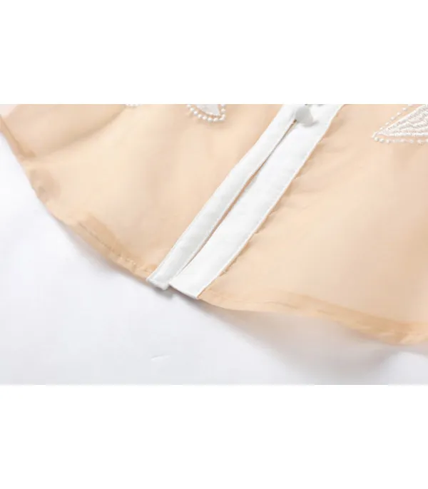 Camicia gigli tulle