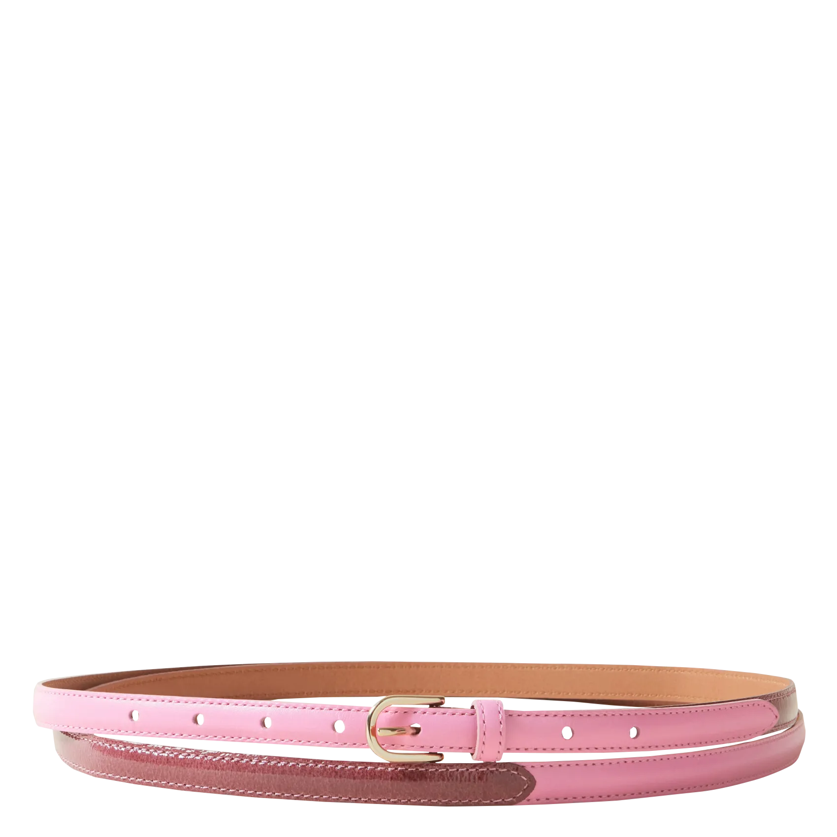  CLAUDIE PIERLOT   Cintura sottile in pelle | Rosa