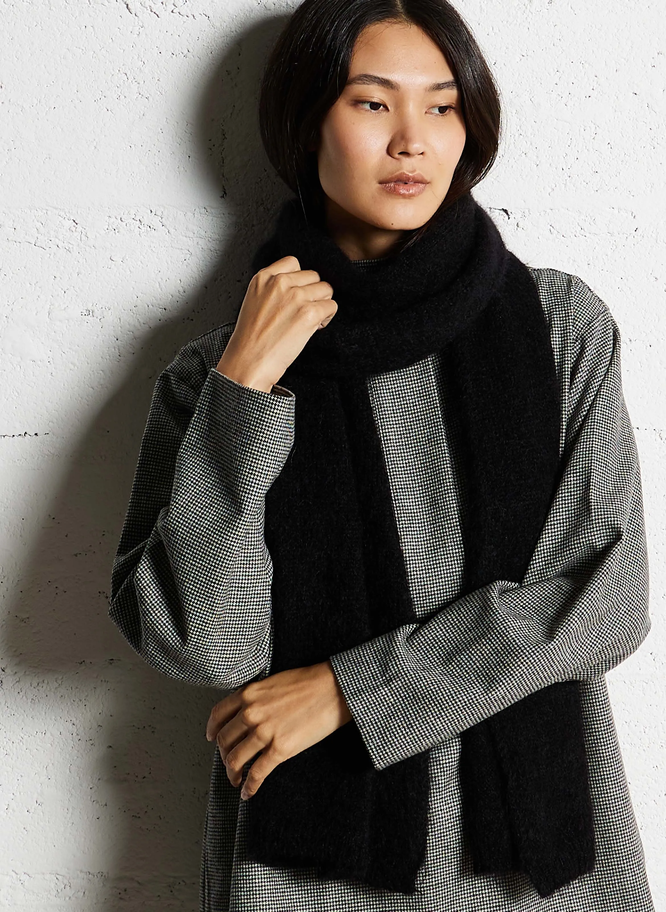  DES PETITS HAUTS   ALOUETTE - Foulard in lana | Nero
