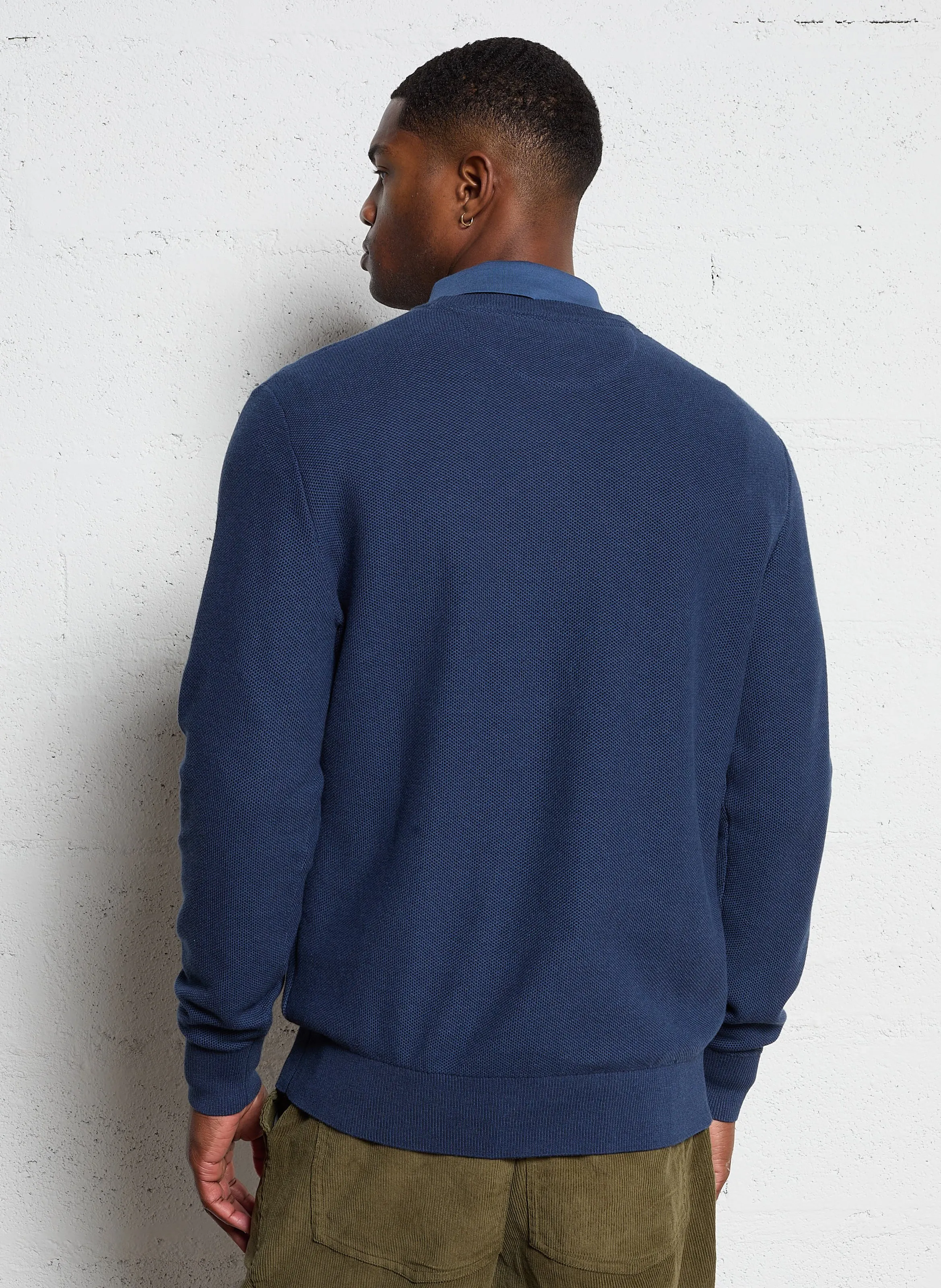  EDEN PARK   Maglione dritto scollo tondo in cotone | Blu