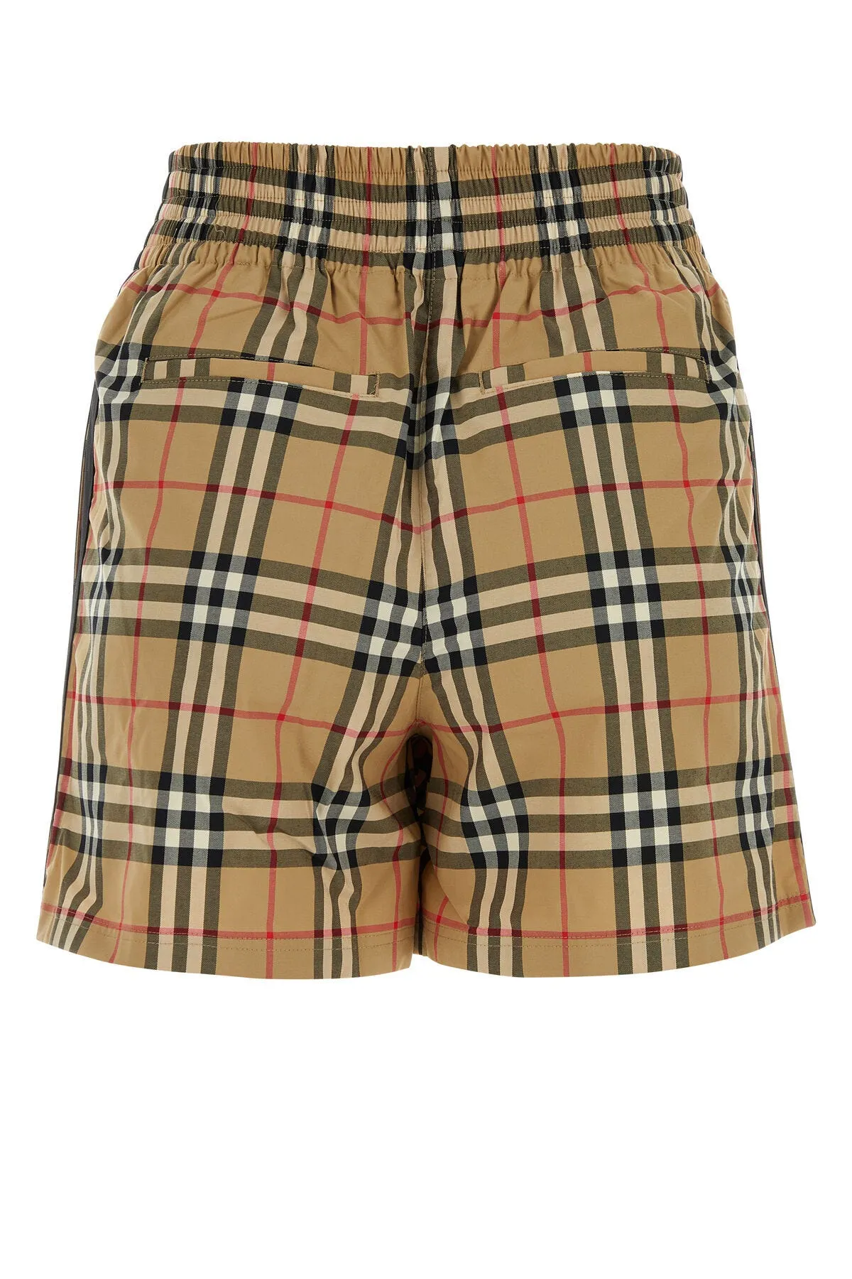 Embroidered stretch cotton shorts     
