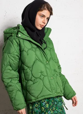  FABIENNE CHAPOT   PRISCA - Piumino oversize trapuntato in fibre riciclate | Verde