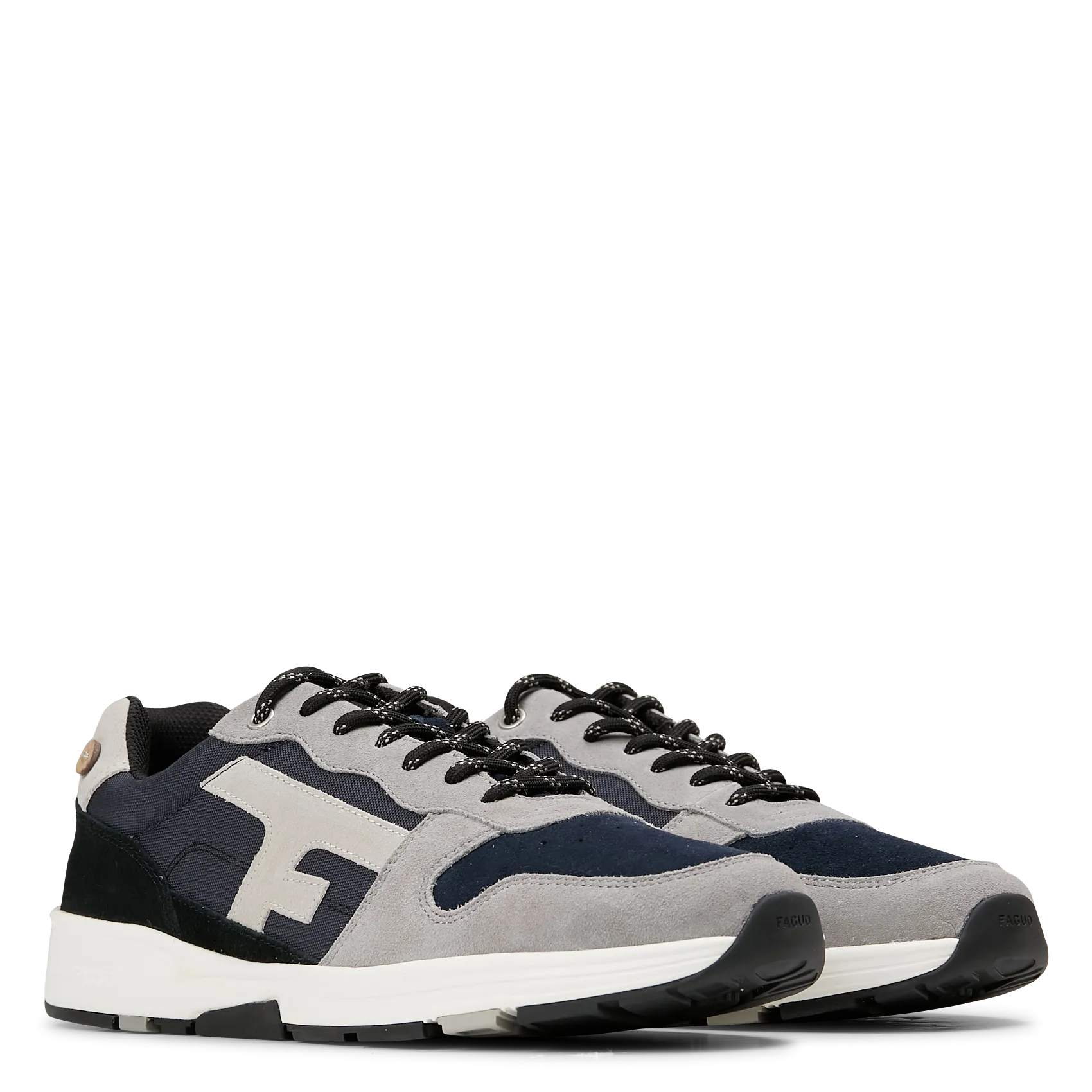  FAGUO   OLIVE - Sneakers basse in pelle scamosciata | Blu