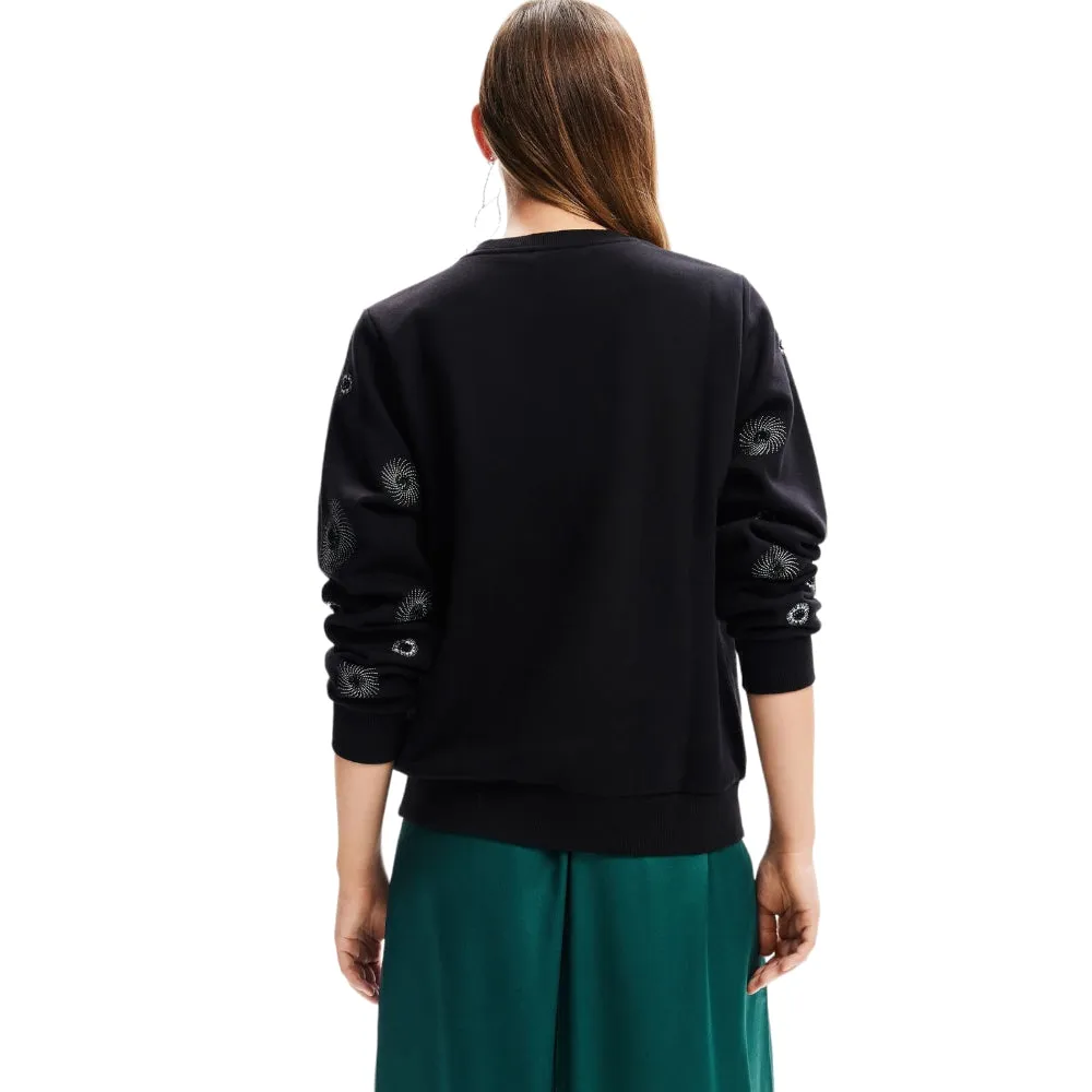 Felpa Sweat Desigual 23WWSK32 2000 negro