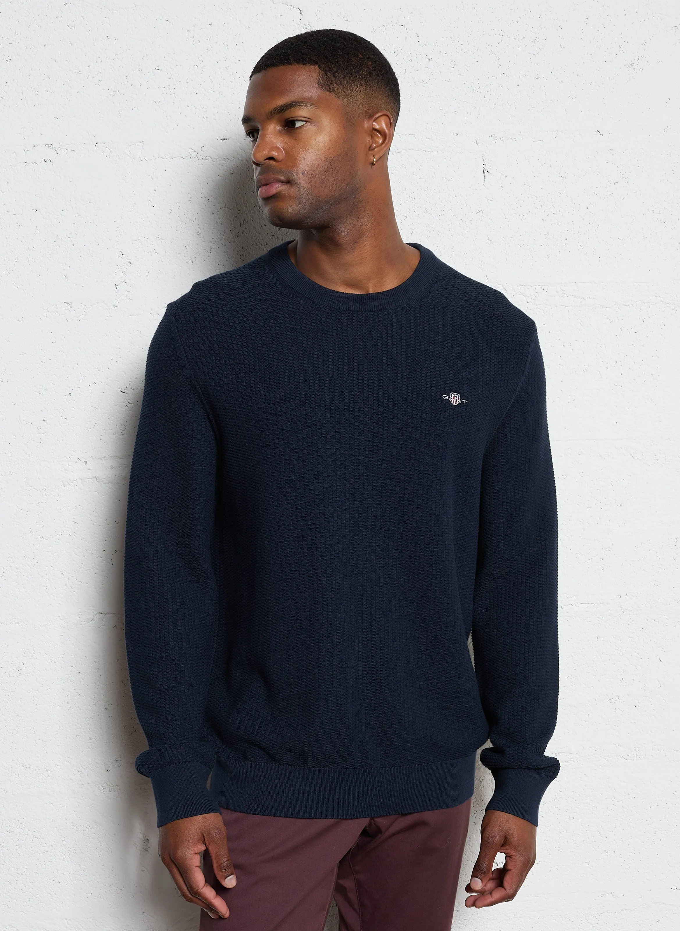  GANT   Maglione a girocollo in cotone | Blu