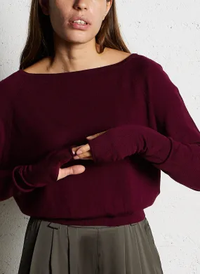  LAURENCE BRAS   BARTOUILLE - Maglione in lana con scollo a barchetta | 