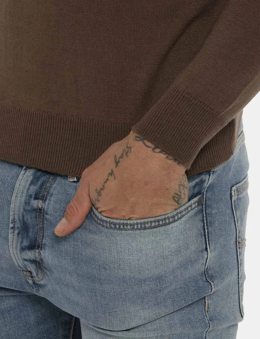 Maglia Maison du Cachemire in misto lana e cachemire a girocollo
