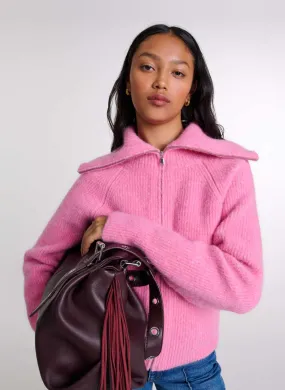  MAJE   Maglione con scollo a V | Rosa
