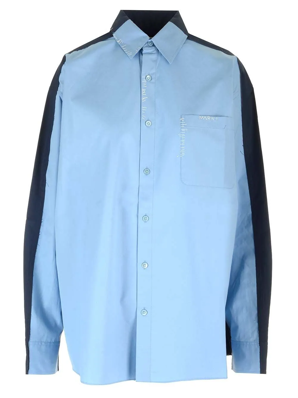   Marni  Camicia in popeline color block  