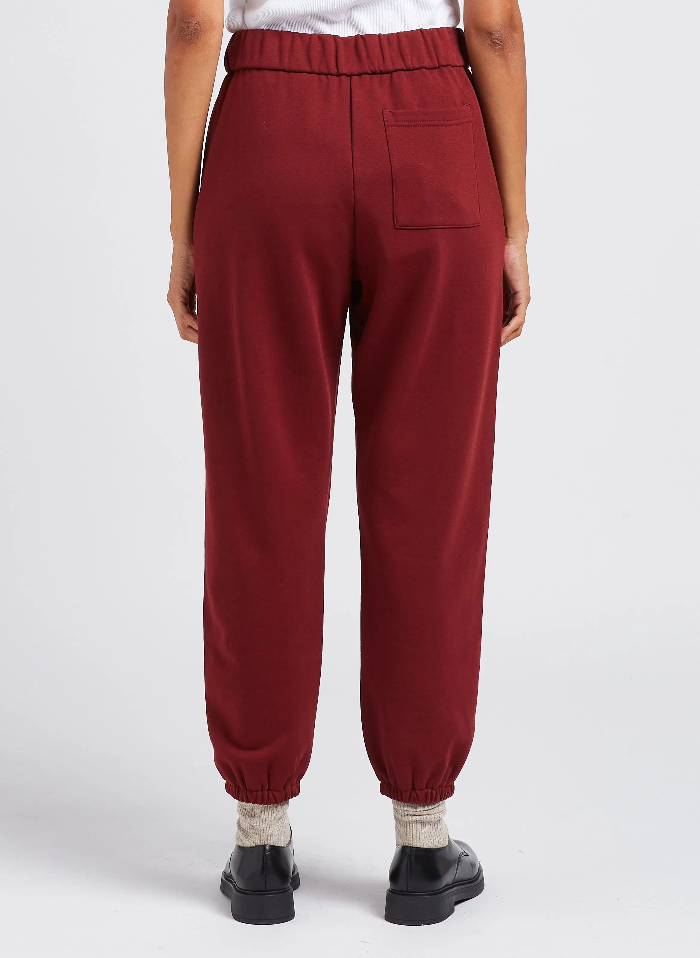  MAX MARA LEISURE   SASIA - Joggers in misto cotone | Rosso