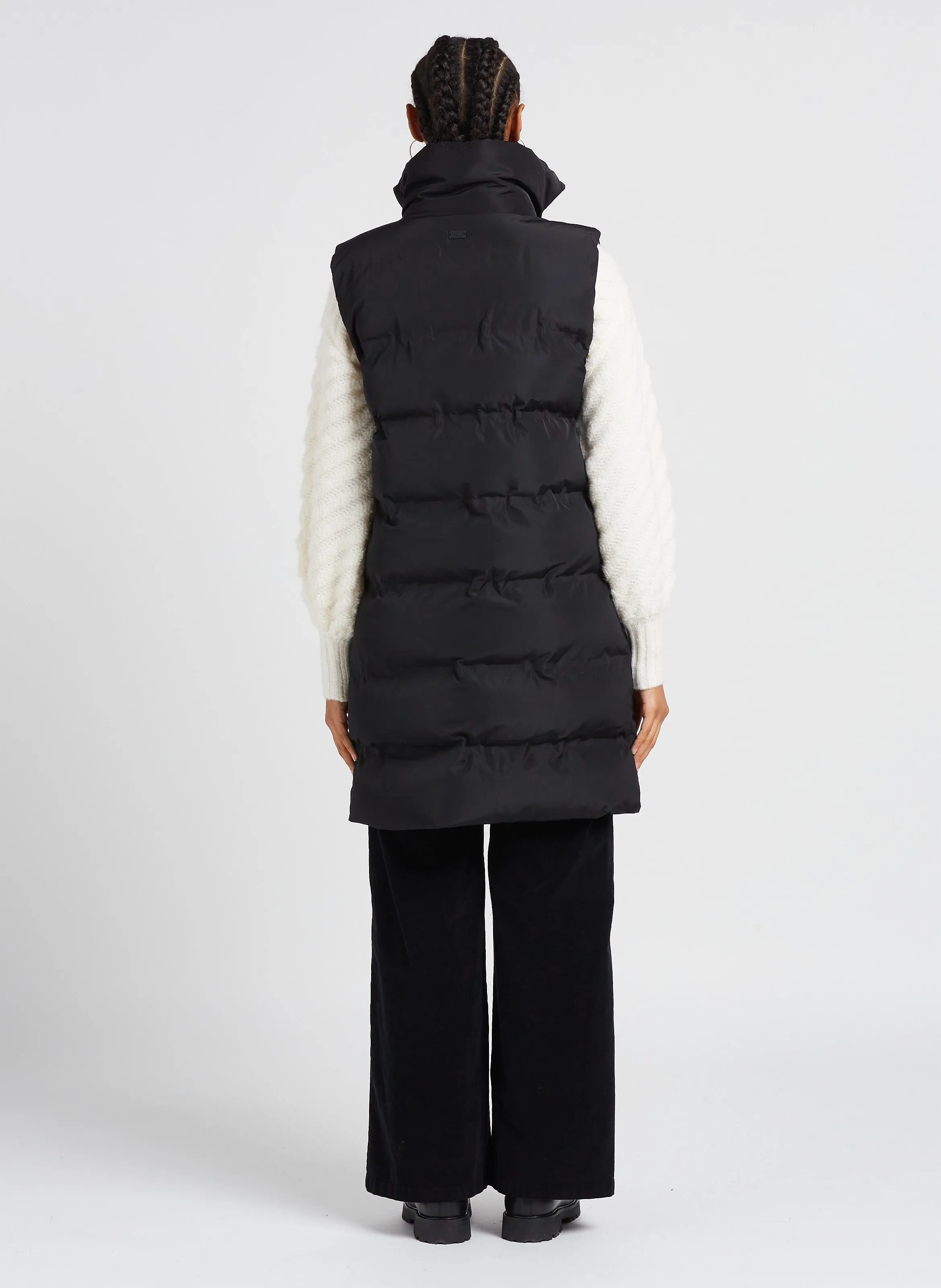 MOSS COPENHAGEN   KAYSA - Piumino dritto a collo alto | Nero