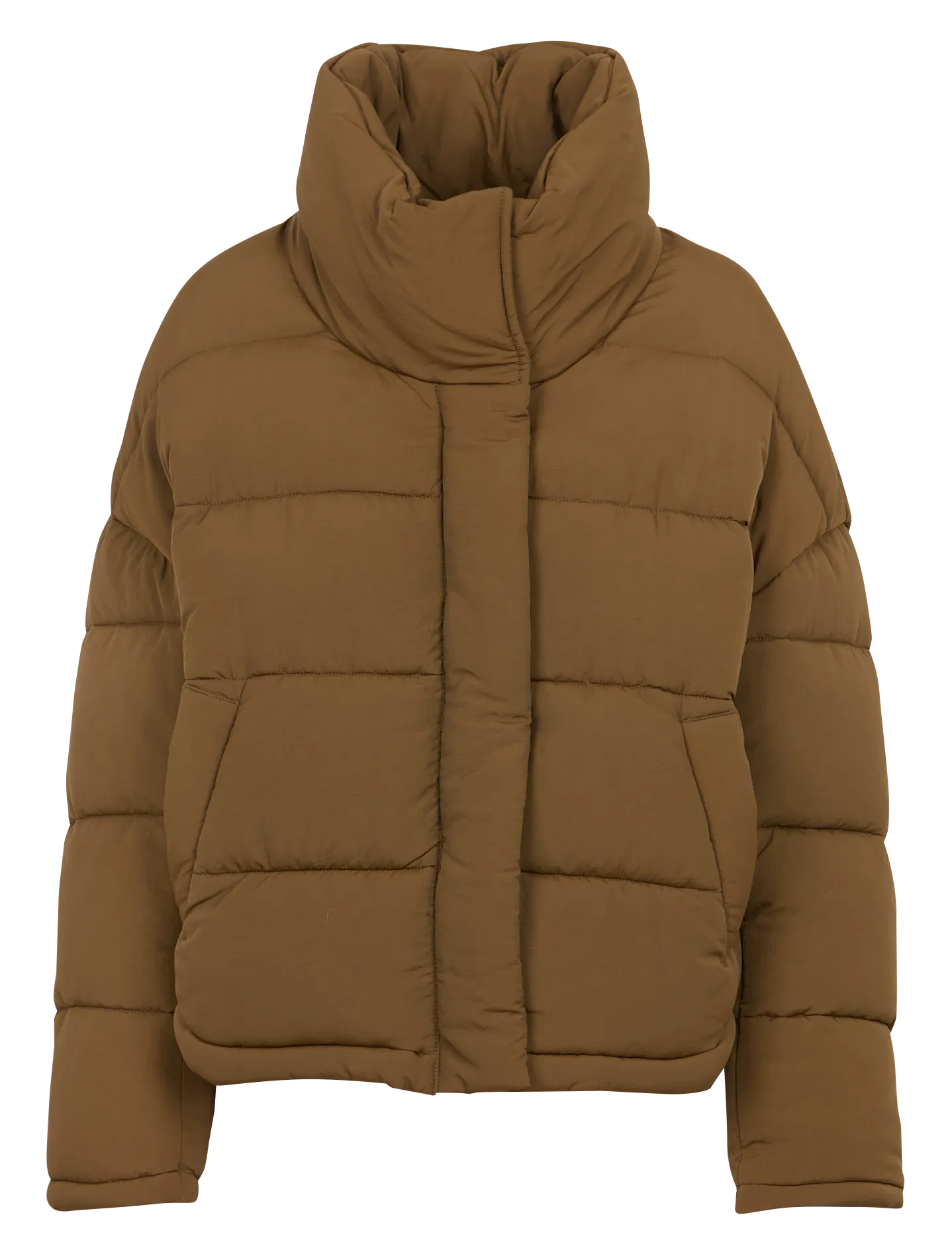  OOF   Piumino oversize a collo alto | Kaki