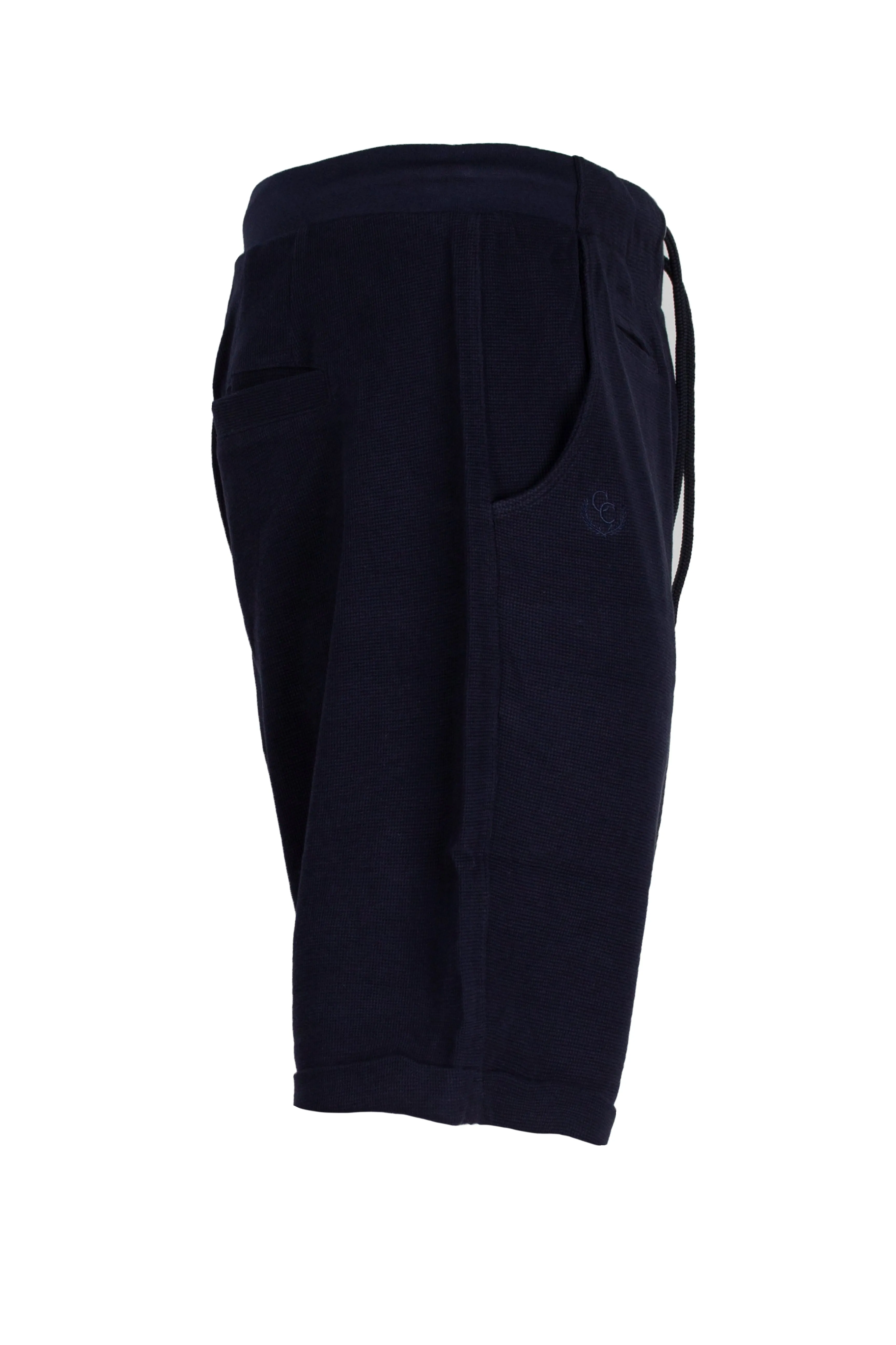 Pantaloncino sportivo in cotone nido d'ape