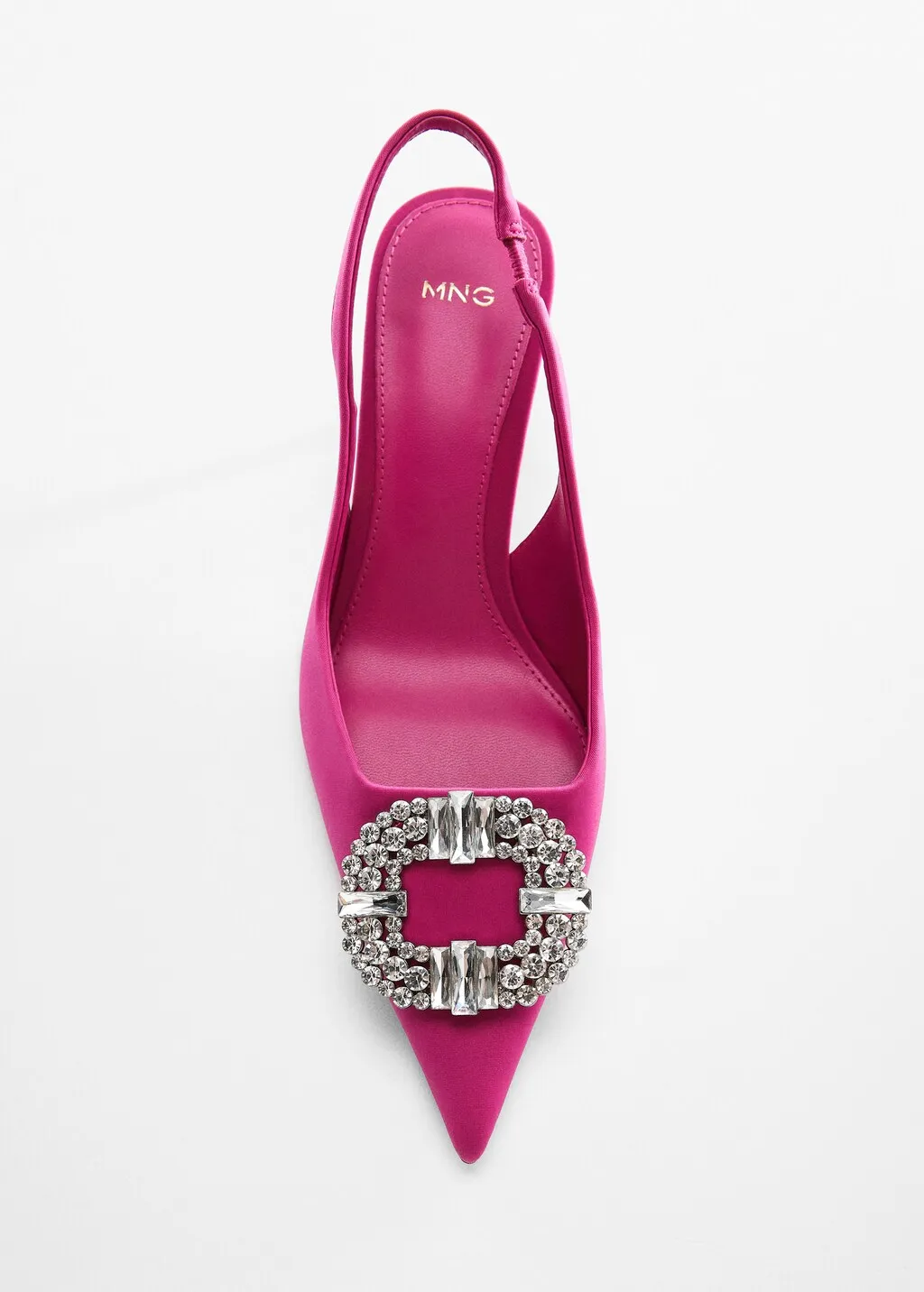 Scarpe punta dettaglio strass