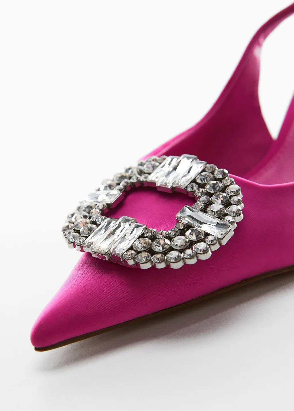 Scarpe punta dettaglio strass