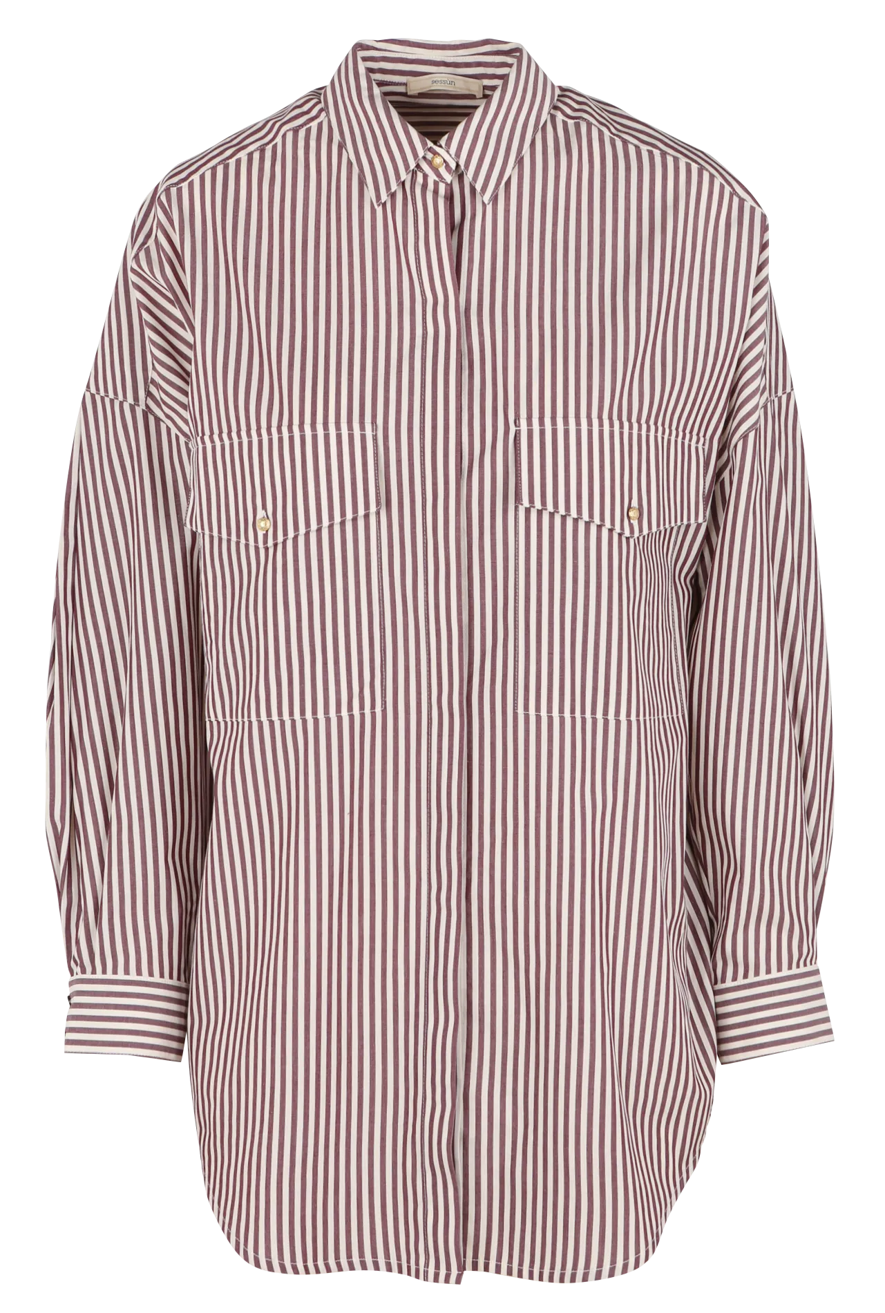  SESSUN   FUJICO - Camicia collo classico in cotone | Viola