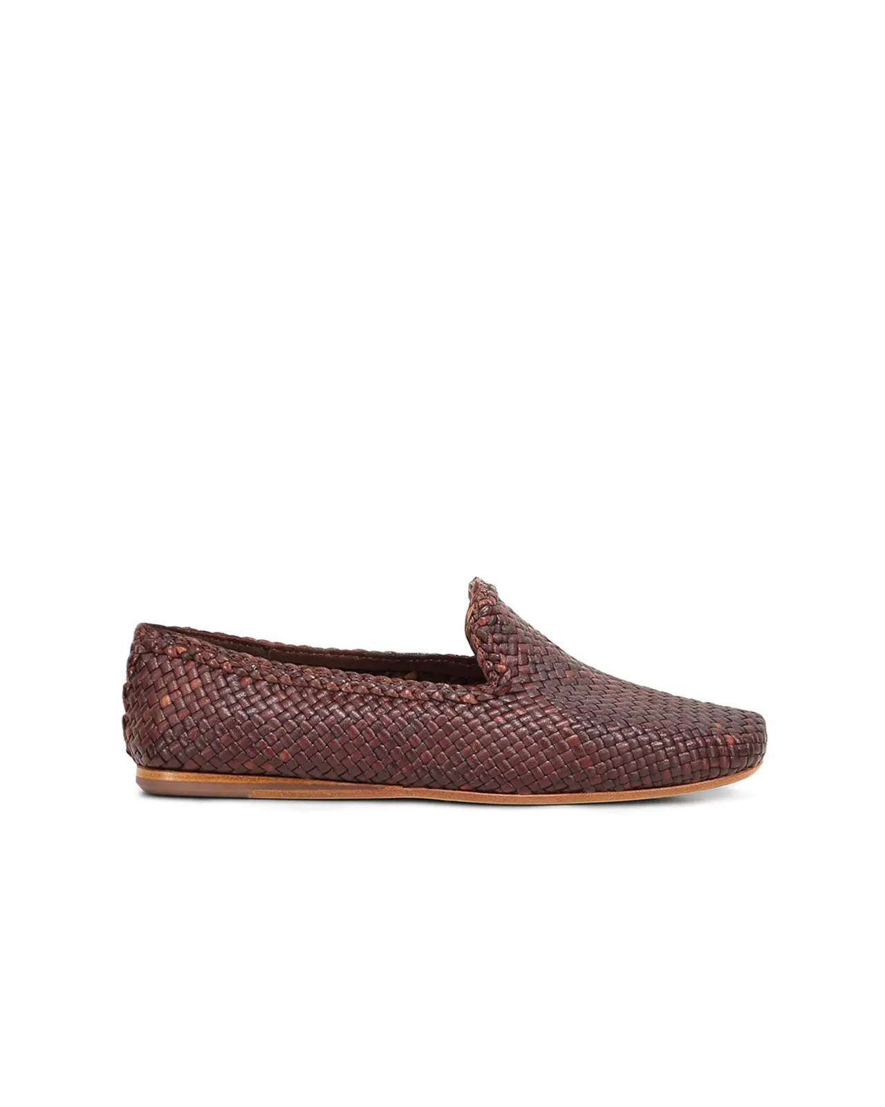 Slipper Damas pelle marrone bruciato