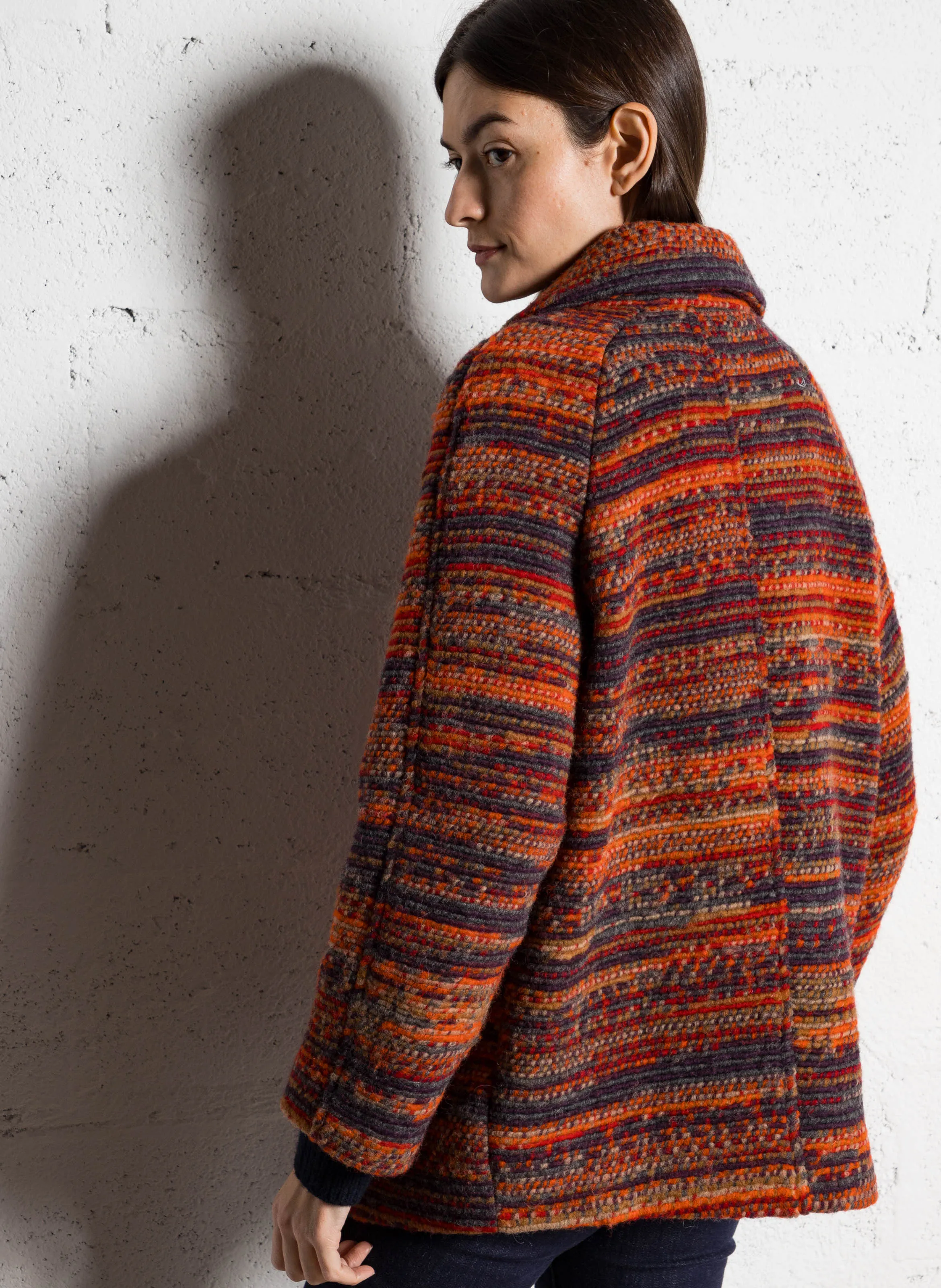  SUD EXPRESS   MISTY - Giacca taglio dritto con revers in misto lana | Rosso