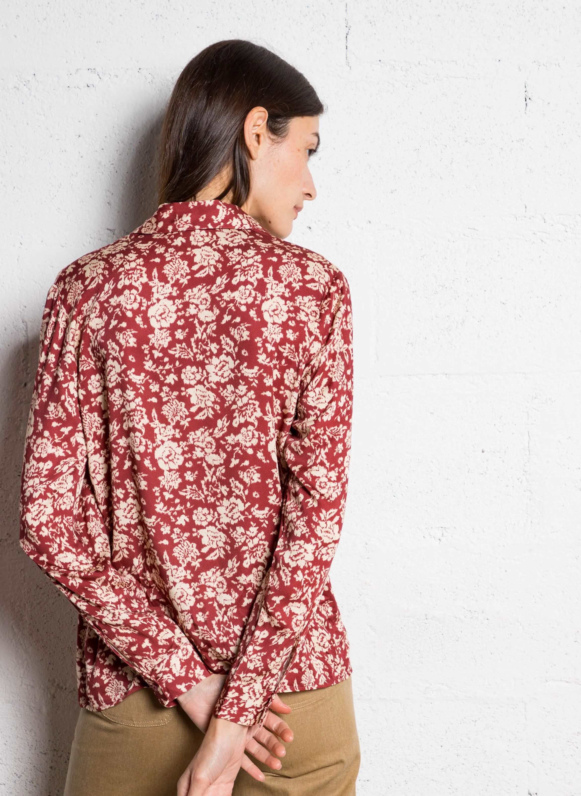  THE KORNER   Camicia collo classico dritto stampata | Rosso