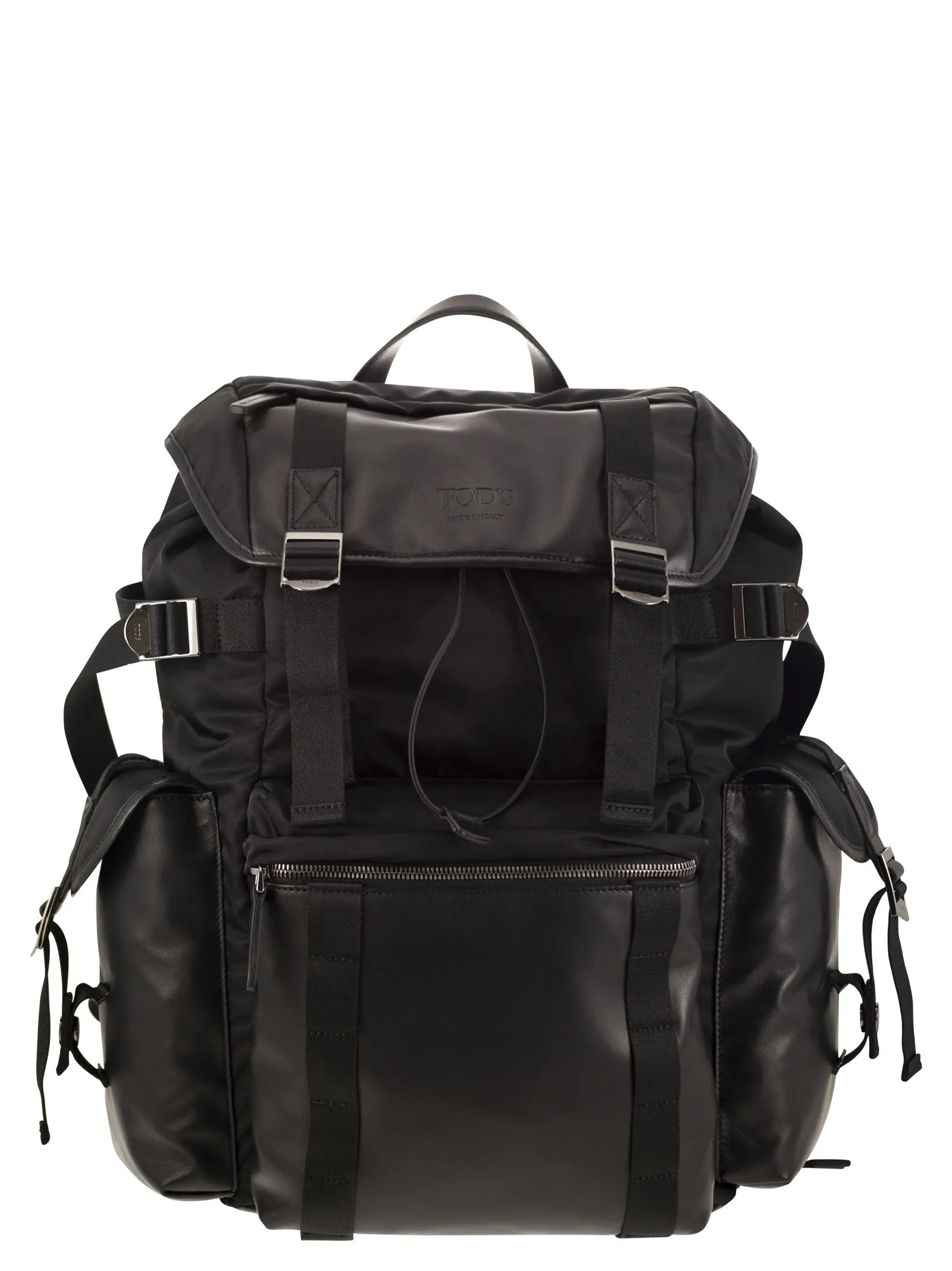 Tod 's Zaino in tessuto e cuoio medio