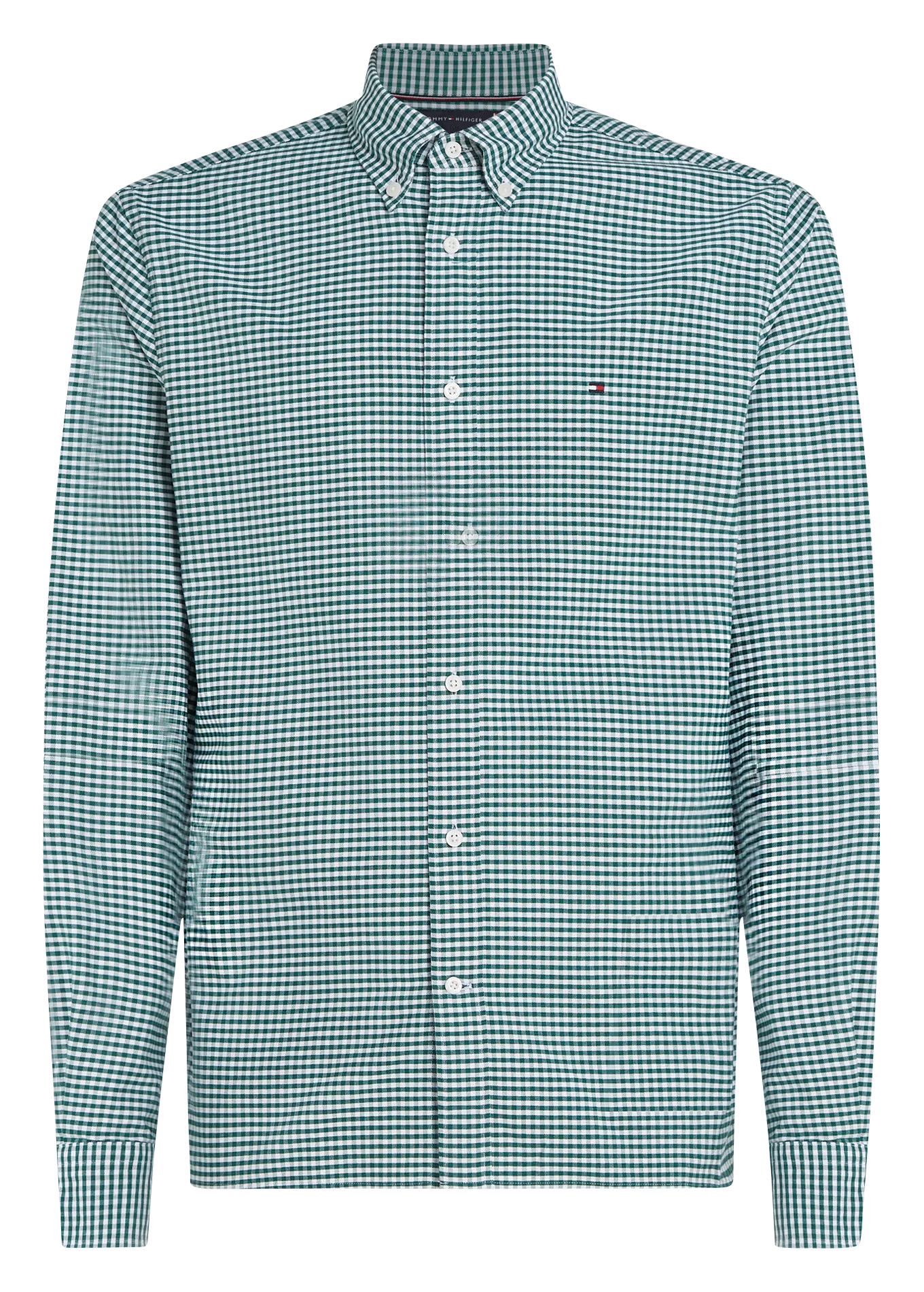  TOMMY HILFIGER   Camicia collo classico in misto cotone bio | Verde