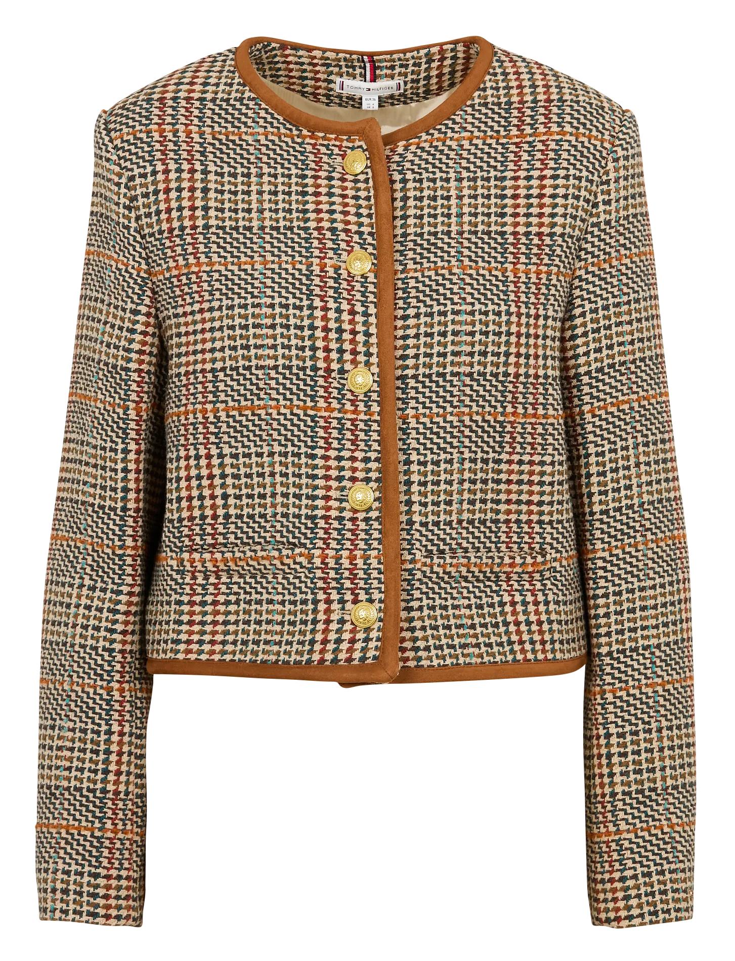  TOMMY HILFIGER   Giacca corta in misto cotone | Marrone
