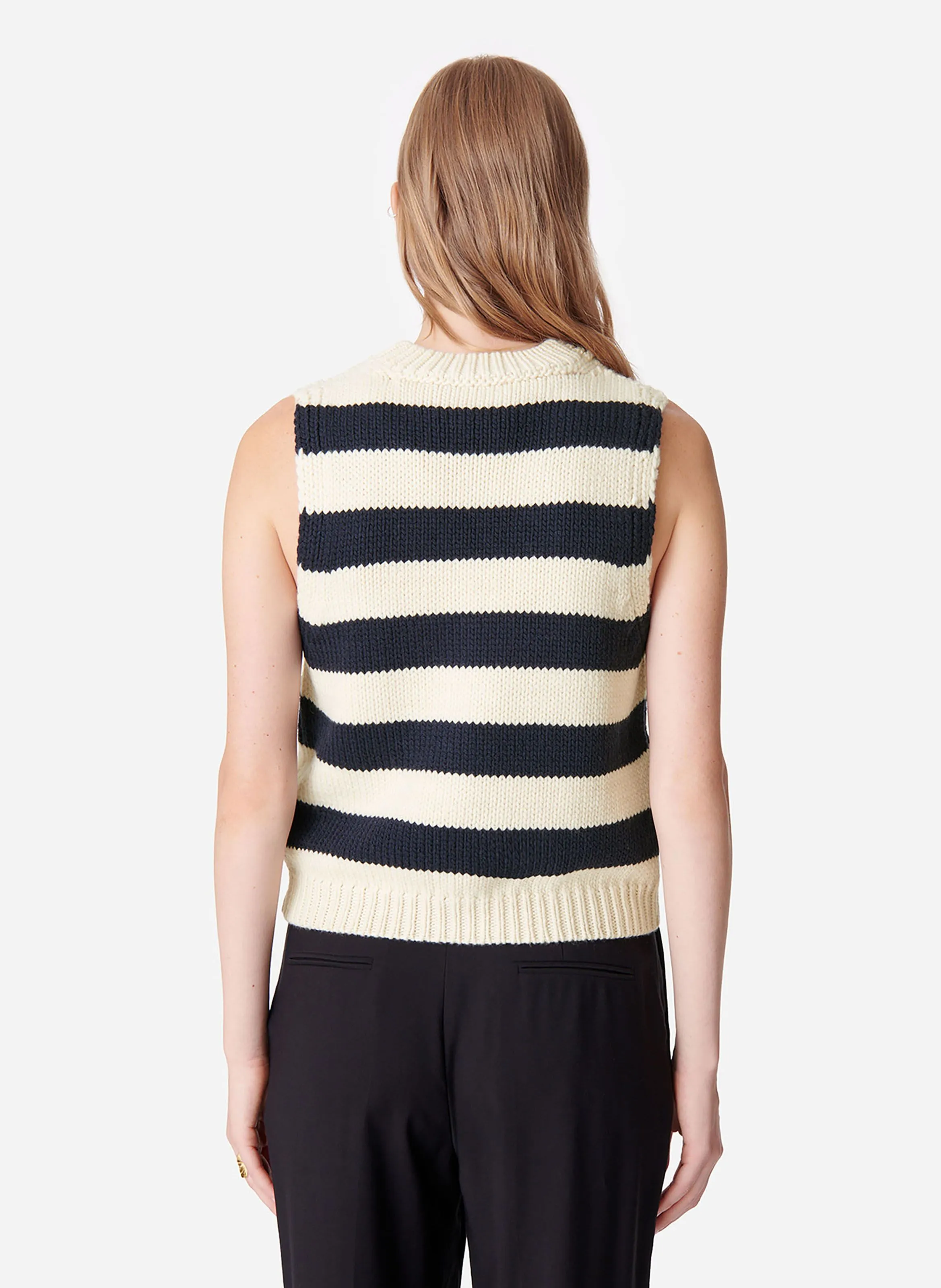  VANESSA BRUNO   DOUNYA - Cardigan senza maniche in lana | Multicolore