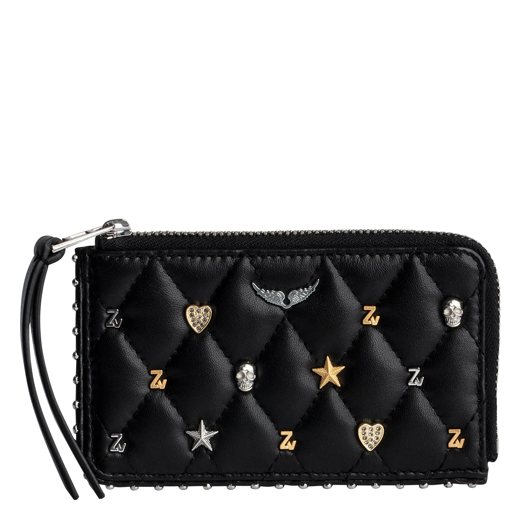  ZADIG&VOLTAIRE   Portacarte in pelle trapuntata | Nero